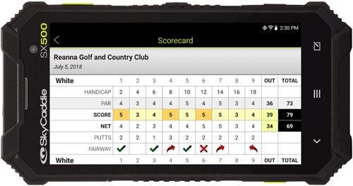skycaddie sx500 golf gps